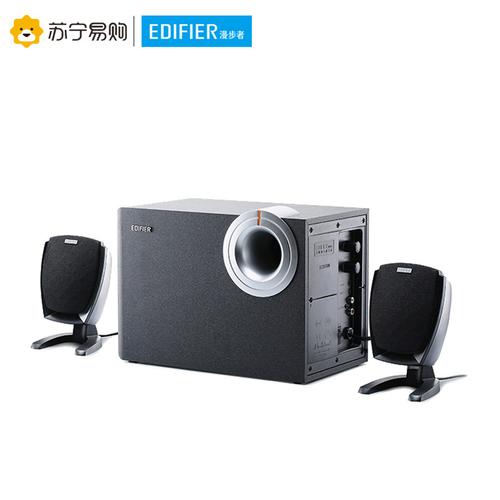 edifier漫步者r201t12多媒体有源电脑音箱21木质低音炮